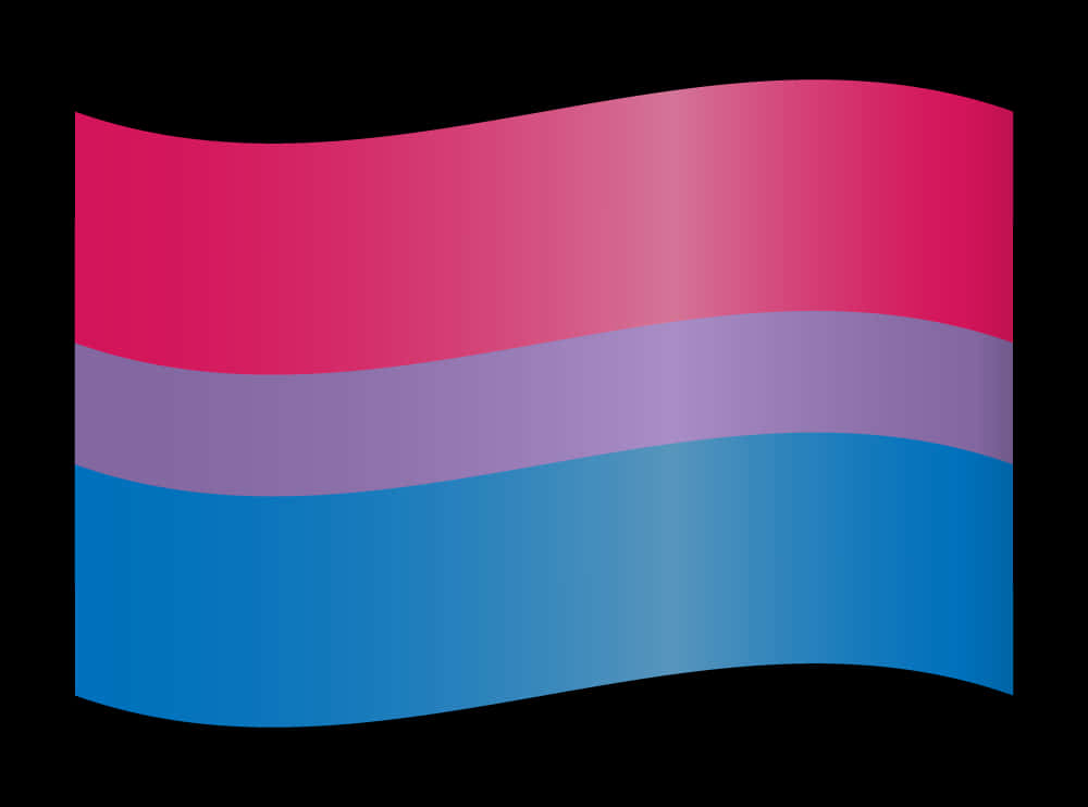 Bisexual_ Pride_ Flag_ Waving PNG