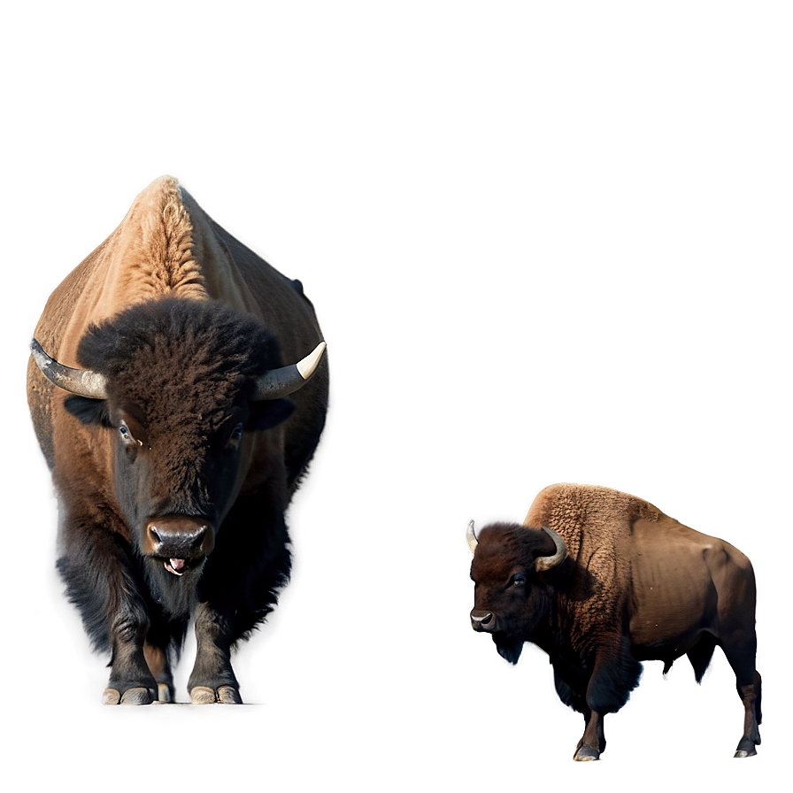 Download Bison Bull Roaring Png Mkp | Wallpapers.com