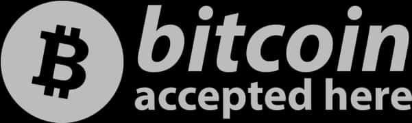 Bitcoin Accepted Here Sign PNG