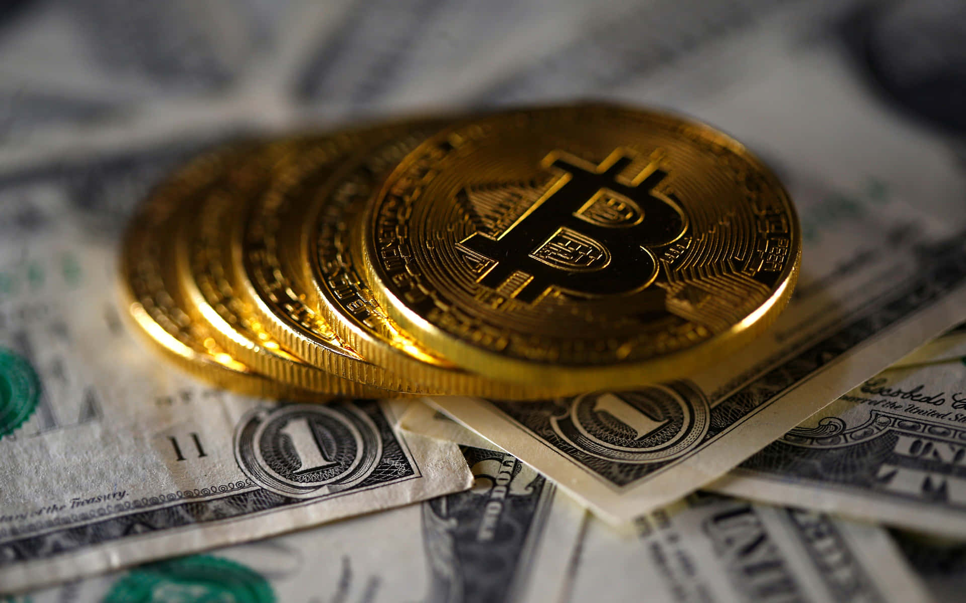 Bitcoiner En Valuta, Der Er Bakket Op Af Guld.