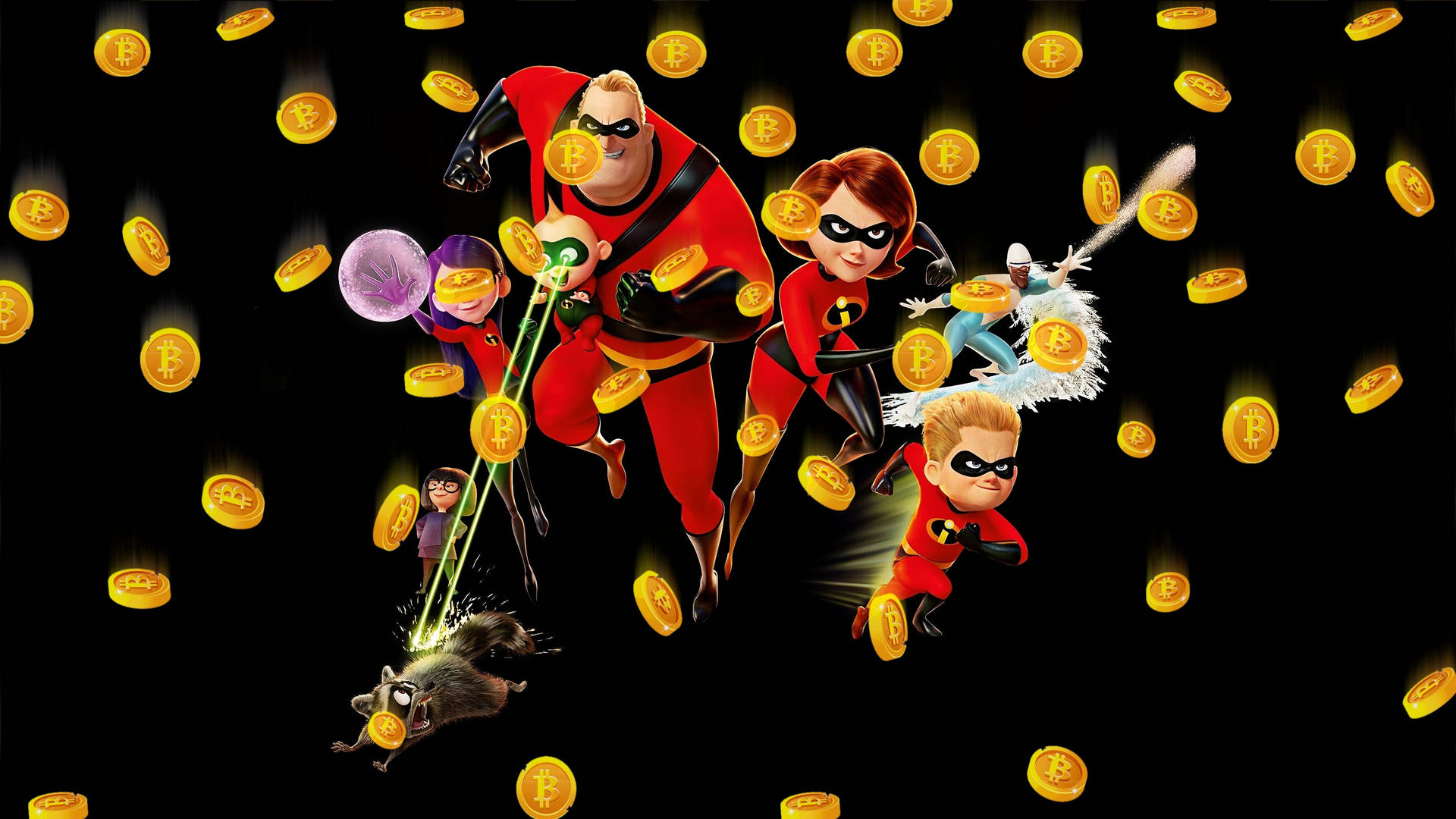 Bitcoin Incredibles 2 Background