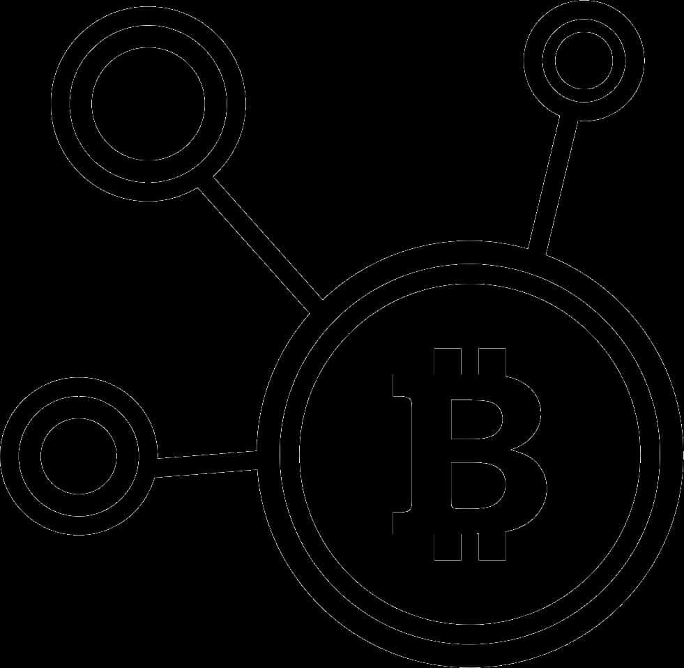 Bitcoin Network Outline PNG