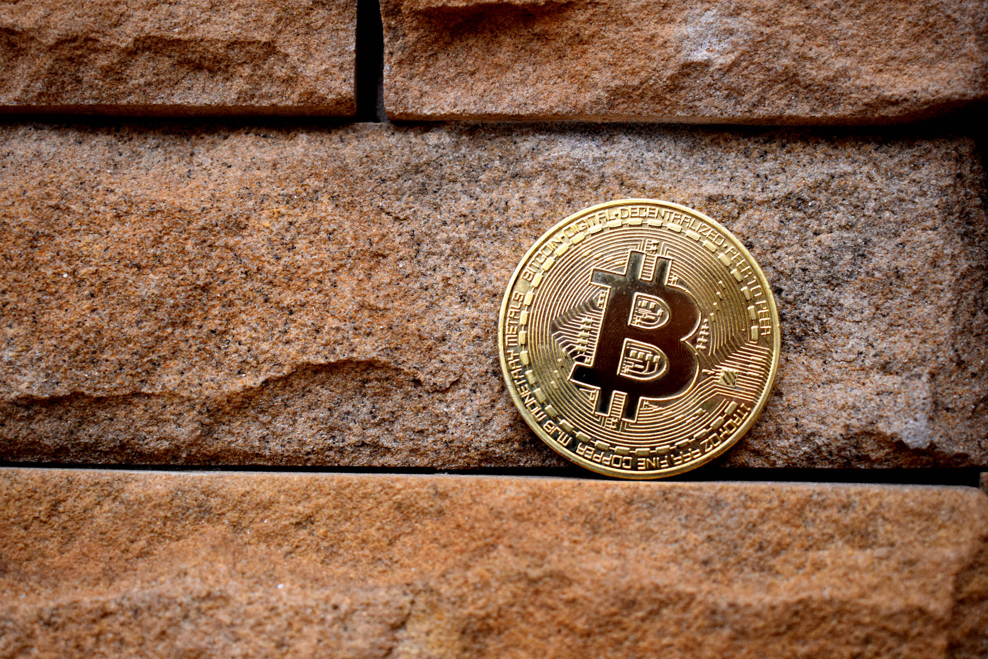 Bitcoin Photography In Brick Picture