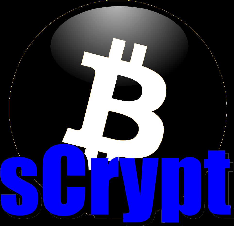 Bitcoin Script Logo Graphic PNG