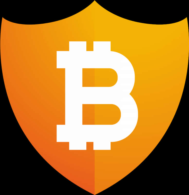Bitcoin Security Shield Logo PNG