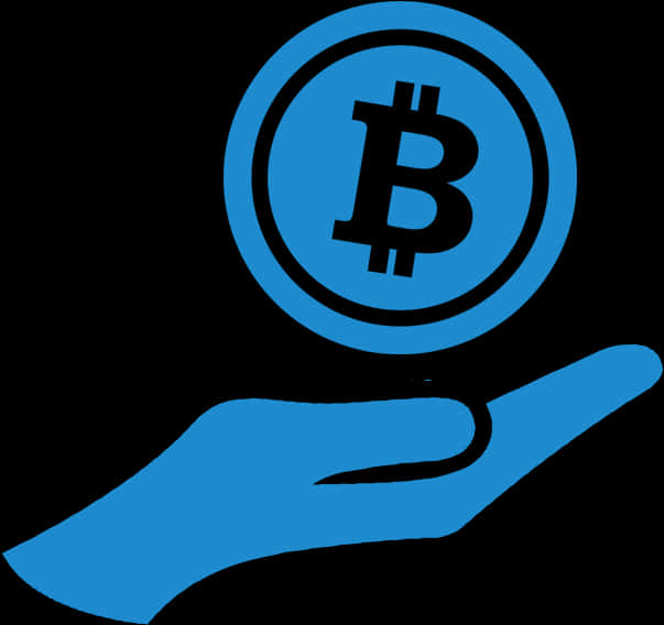 Bitcoin Symbolon Hand Graphic PNG