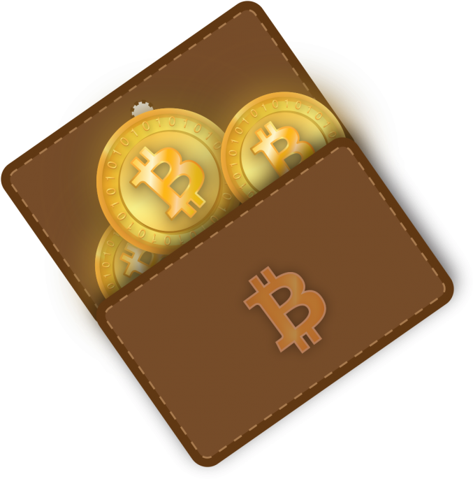 Bitcoin Wallet Illustration PNG