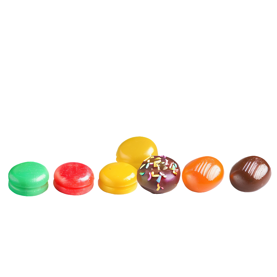 Bite-sized Candies Png 06242024 PNG