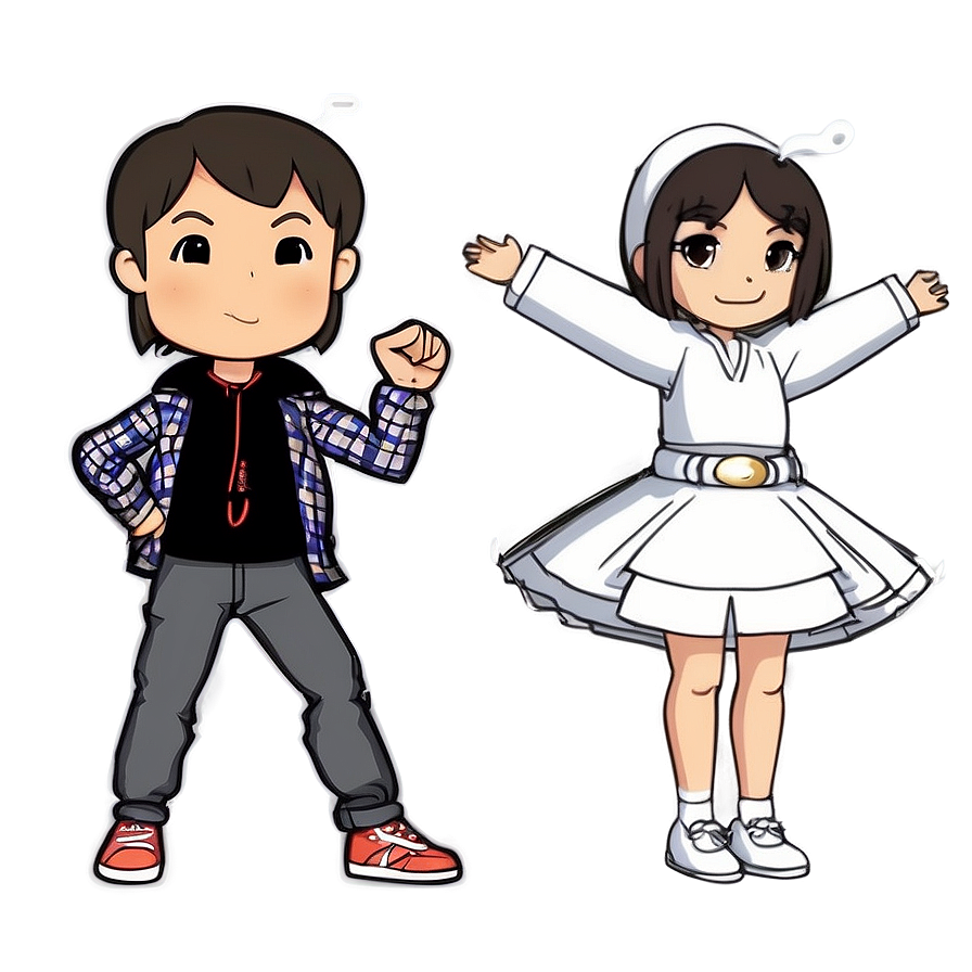 Bitmoji Anime Fan Png Idt89 PNG