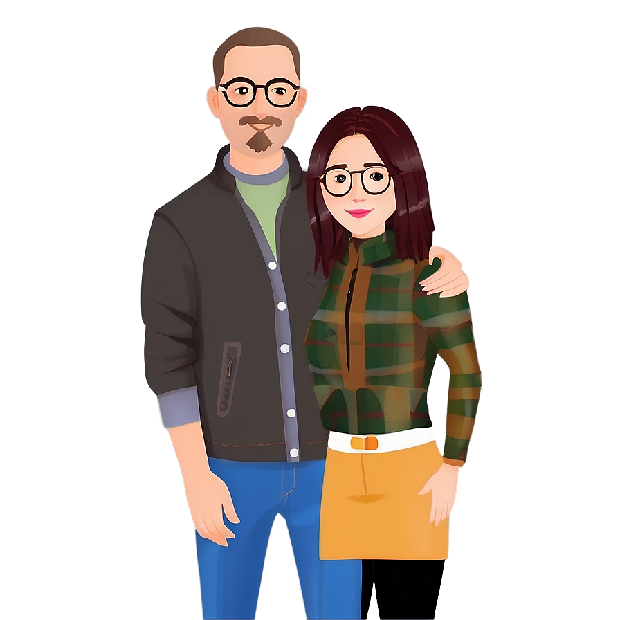 Bitmoji Couple Avatar Png 68 PNG