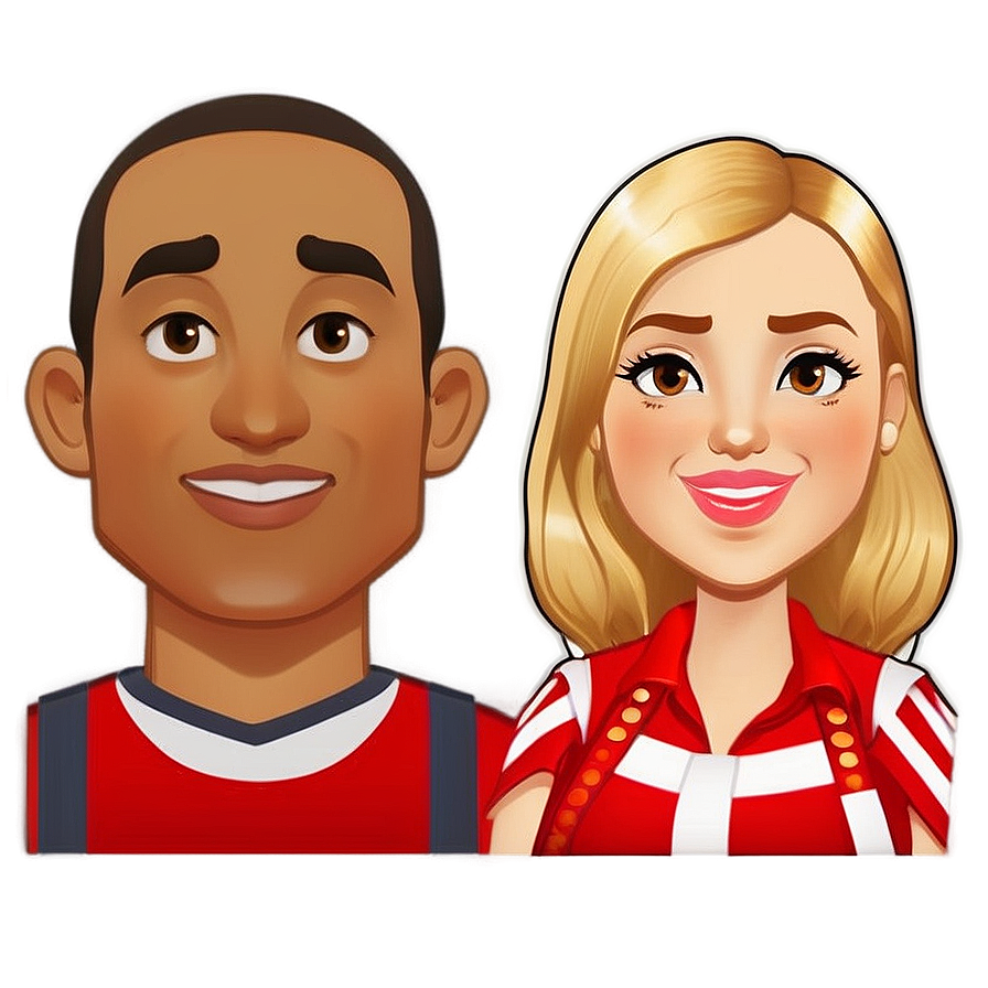 Download Bitmoji Couple Avatar Png Kgn | Wallpapers.com