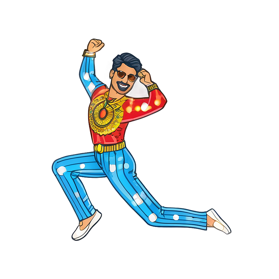 Bitmoji Disco Dancer Png 06202024 PNG