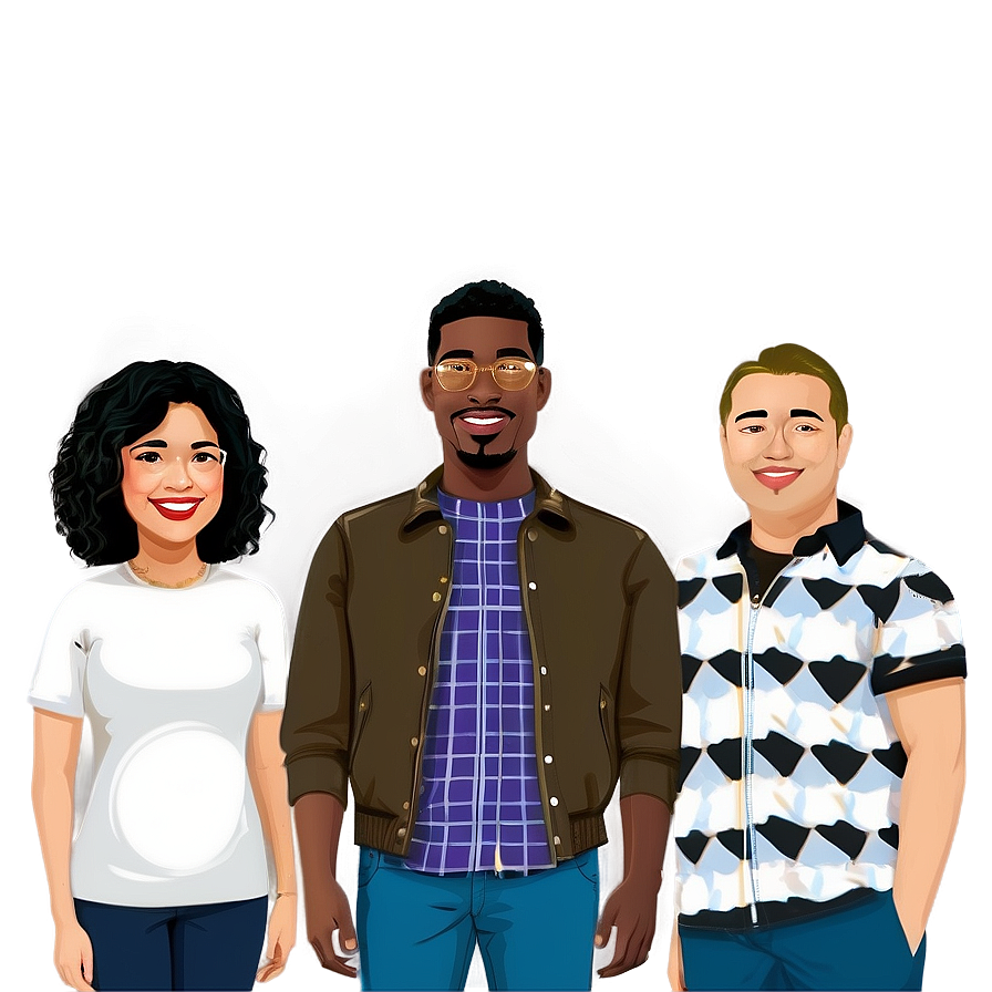 Bitmoji Family Portrait Png 06202024 PNG