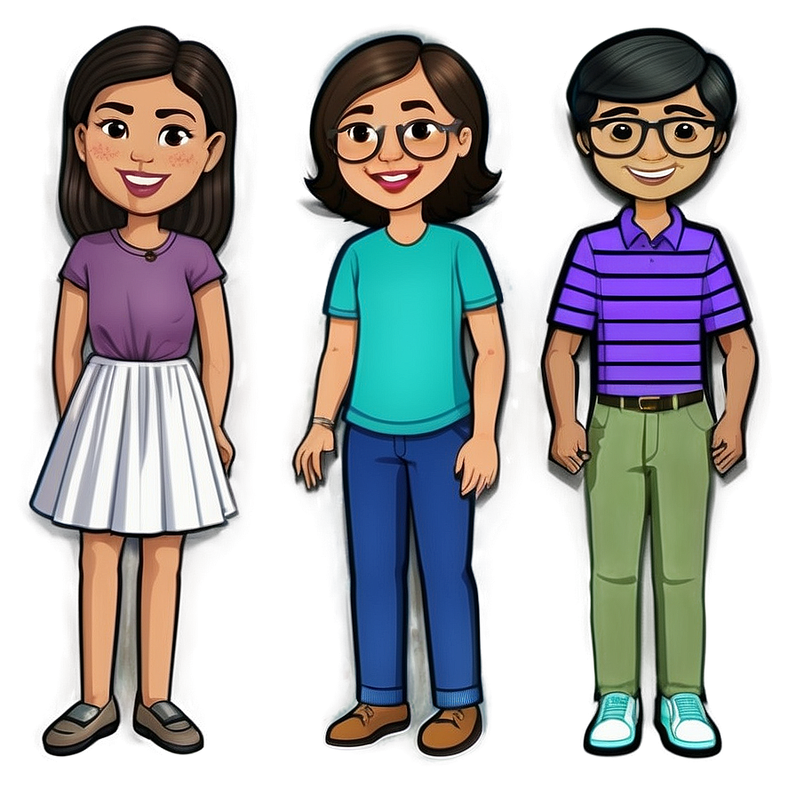 Bitmoji Family Portrait Png 06202024 PNG