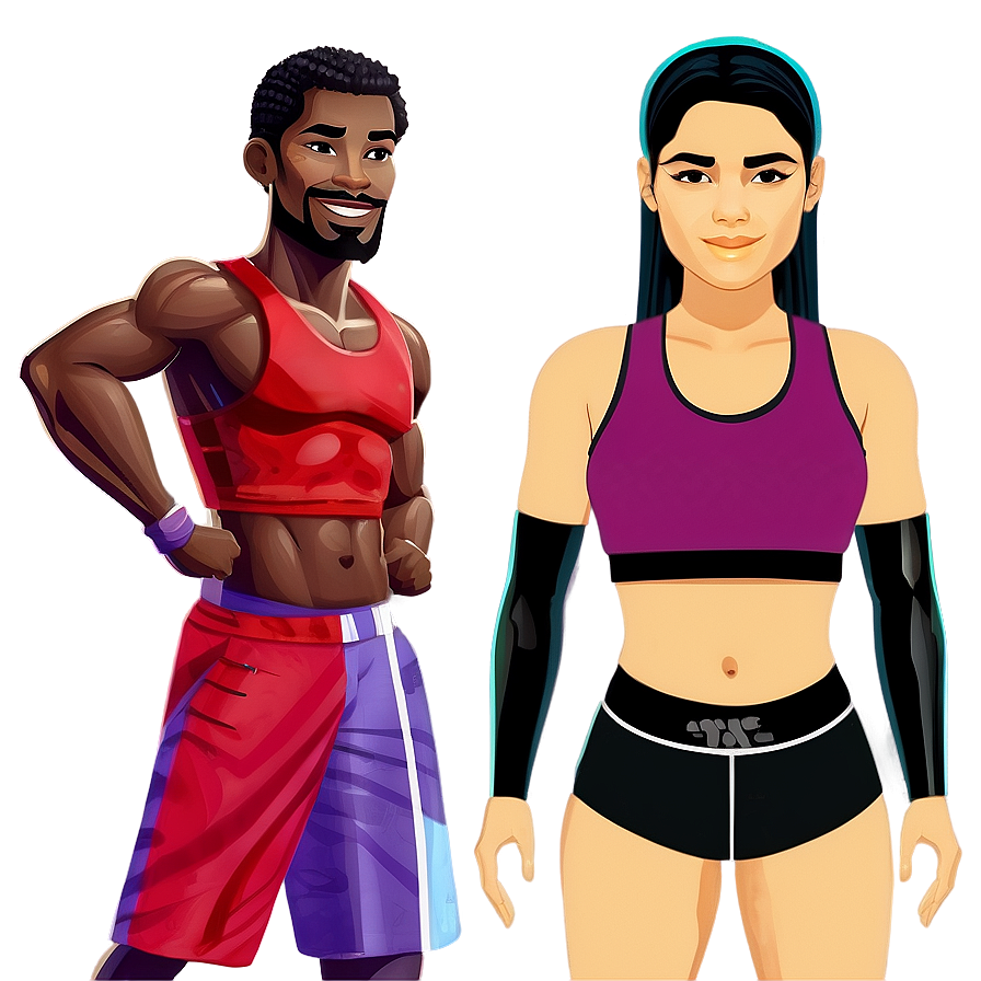 Bitmoji Fitness Look Png 06202024 PNG