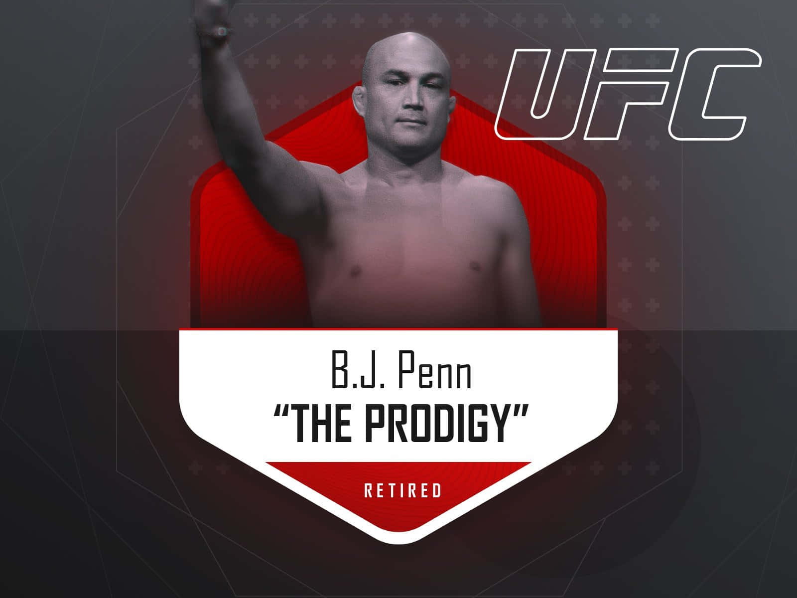 BJ Penn Berømt UFC-kæmper The Prodigy Wallpaper Wallpaper