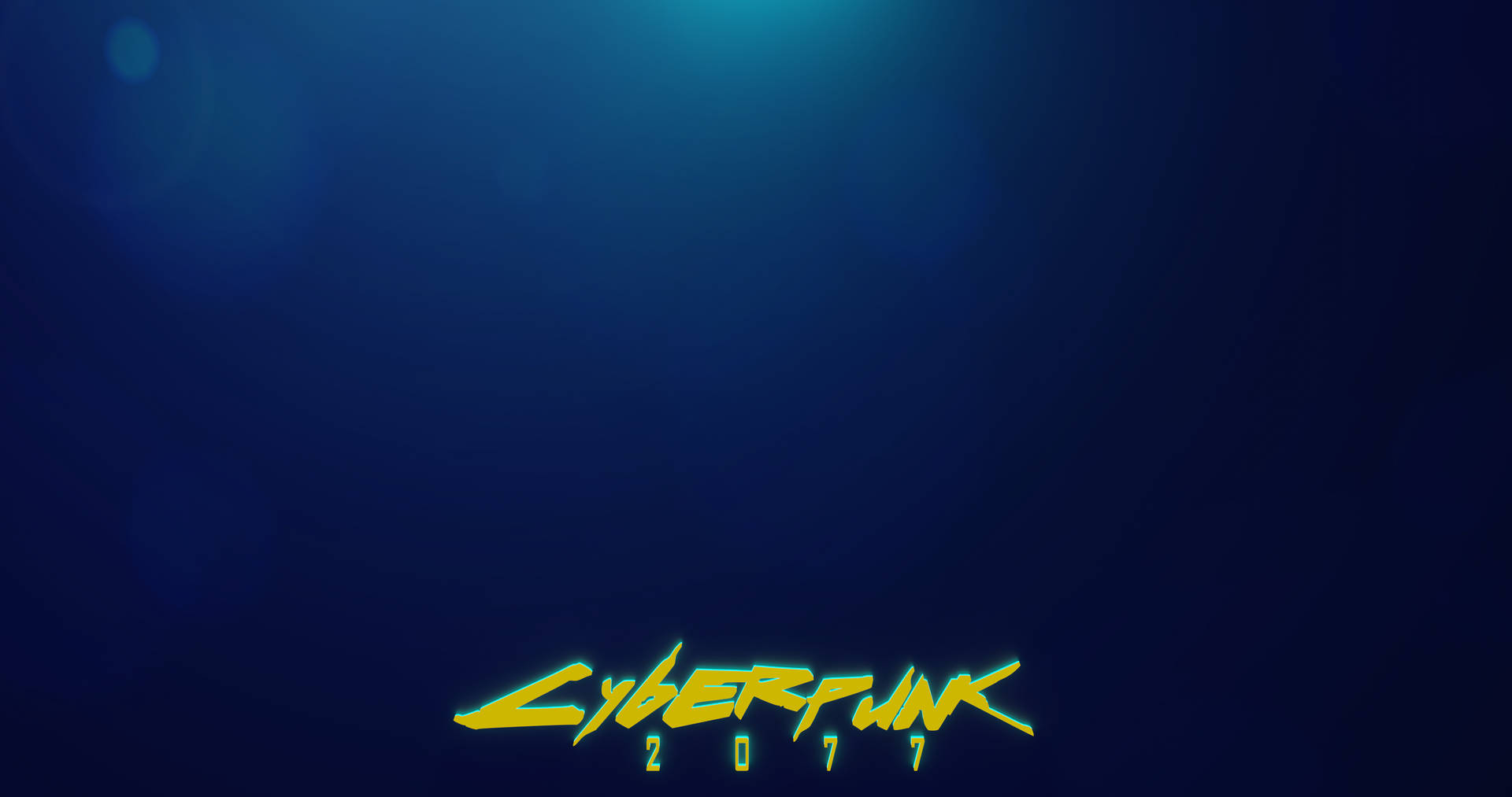 Blå Cyberpunk Desktop Wallpaper