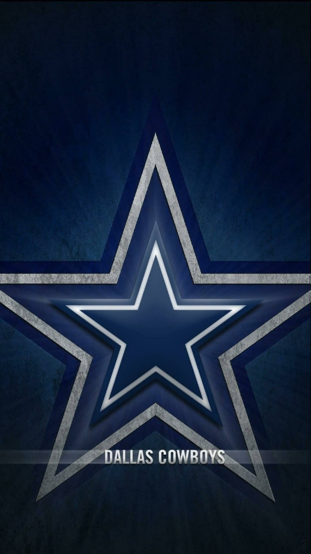 Blå Dallas Cowboys Logo Til Telefoner Wallpaper