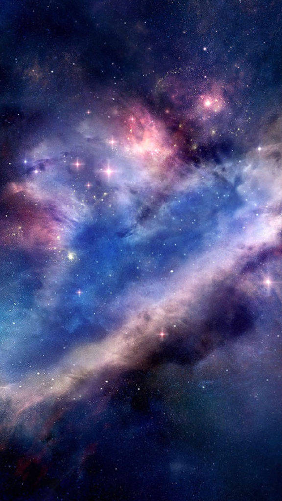 Blå Galaxy Mælkevejen Wallpaper