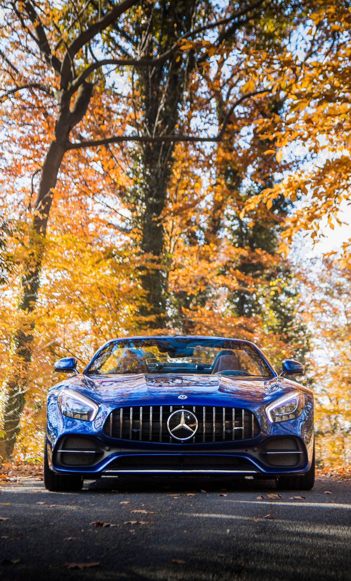 Blå Mercedes-amg Iphone Wallpaper