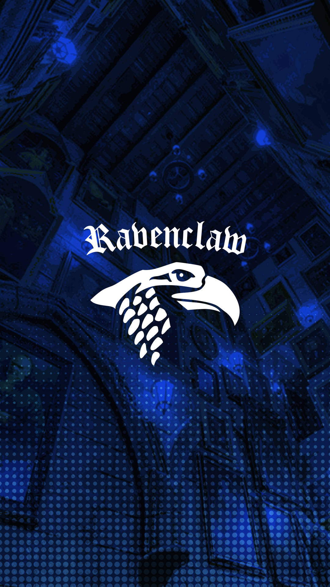 Blå Ravenclaw Hogwarts Æstetik Wallpaper