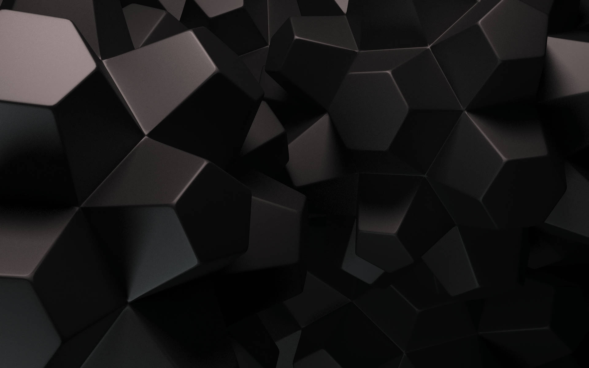 Schwarze3d-geometrie Wallpaper