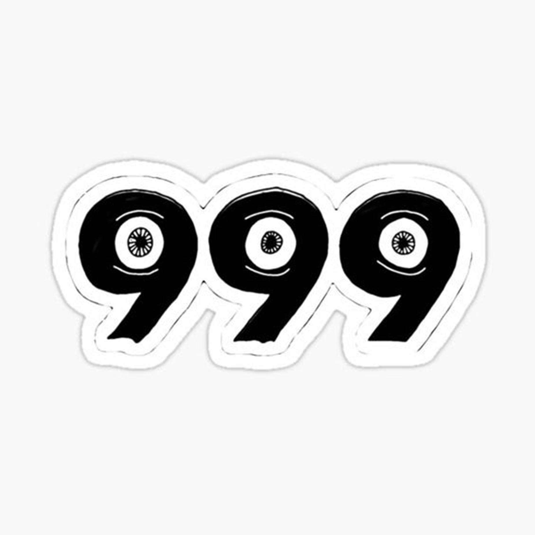 Black 999 Juice WRLD Logo Wallpaper