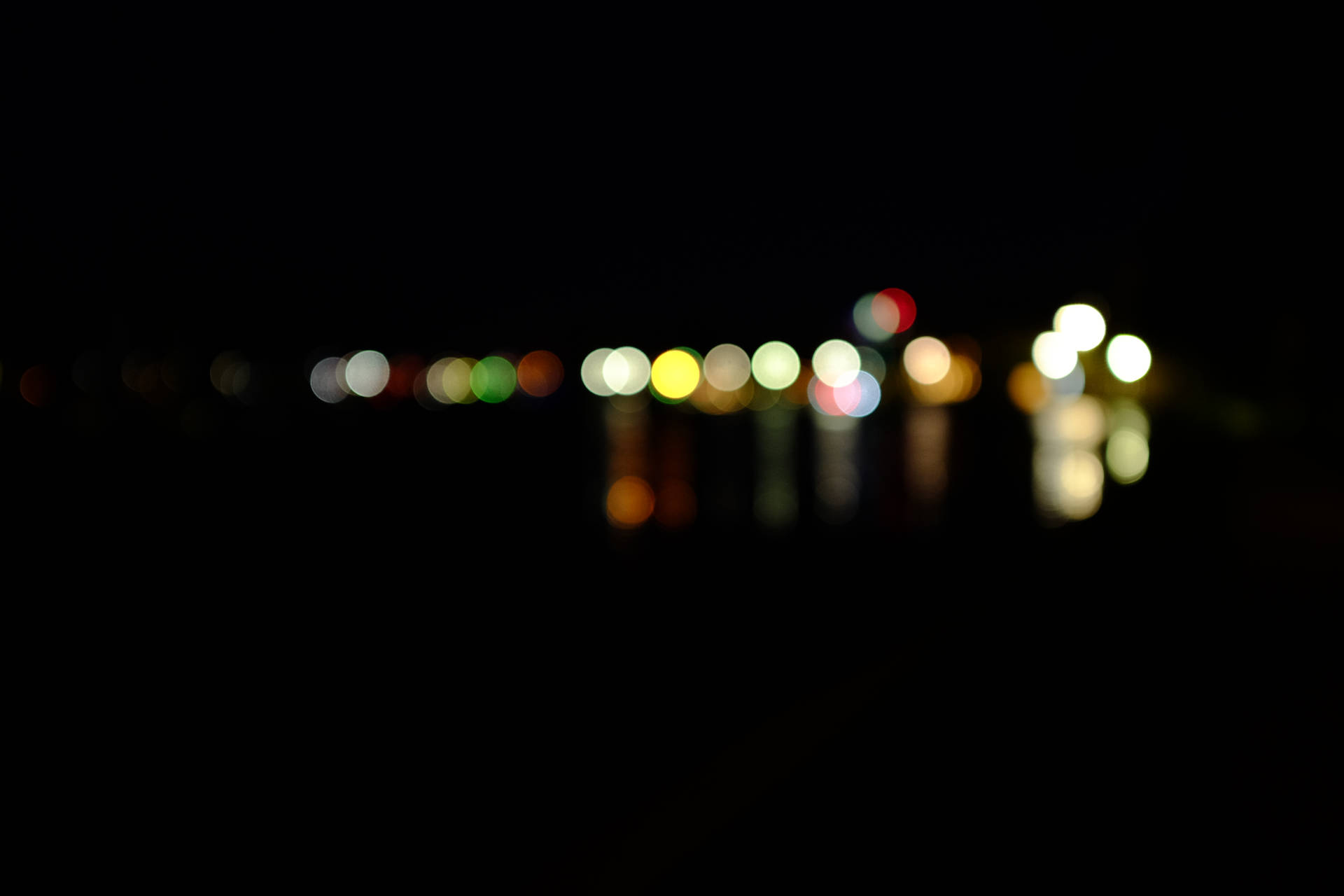 Black Abstract Bokeh Lights Picture