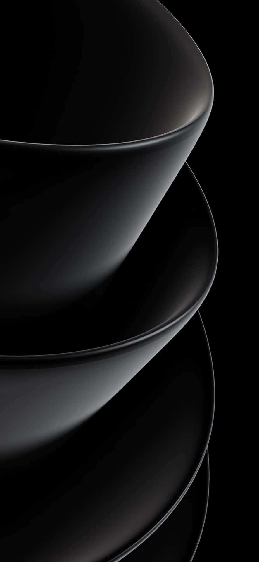 Black_ Abstract_ Curves Wallpaper