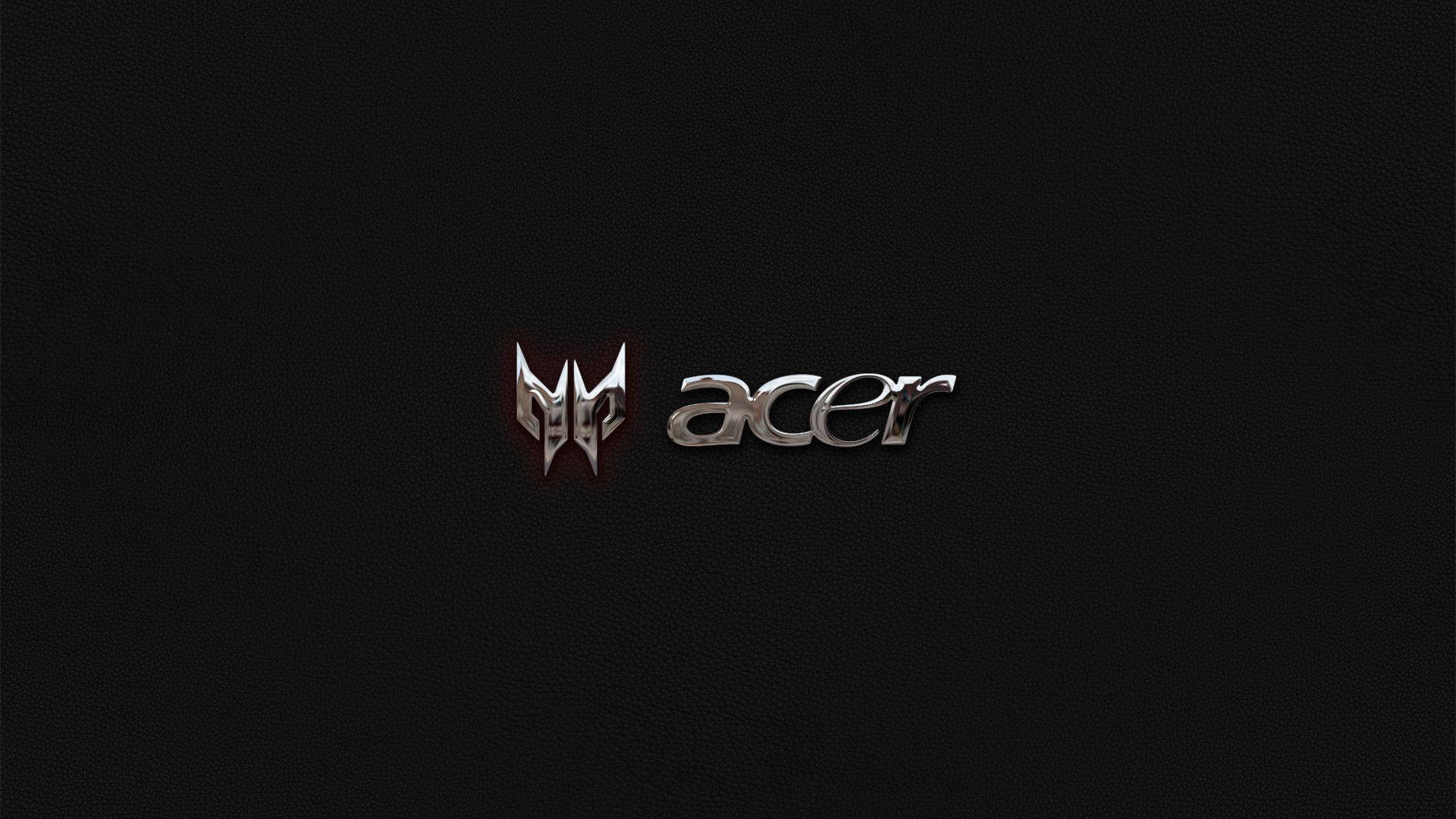 Black Metallic Acer Predator Logo Wallpaper