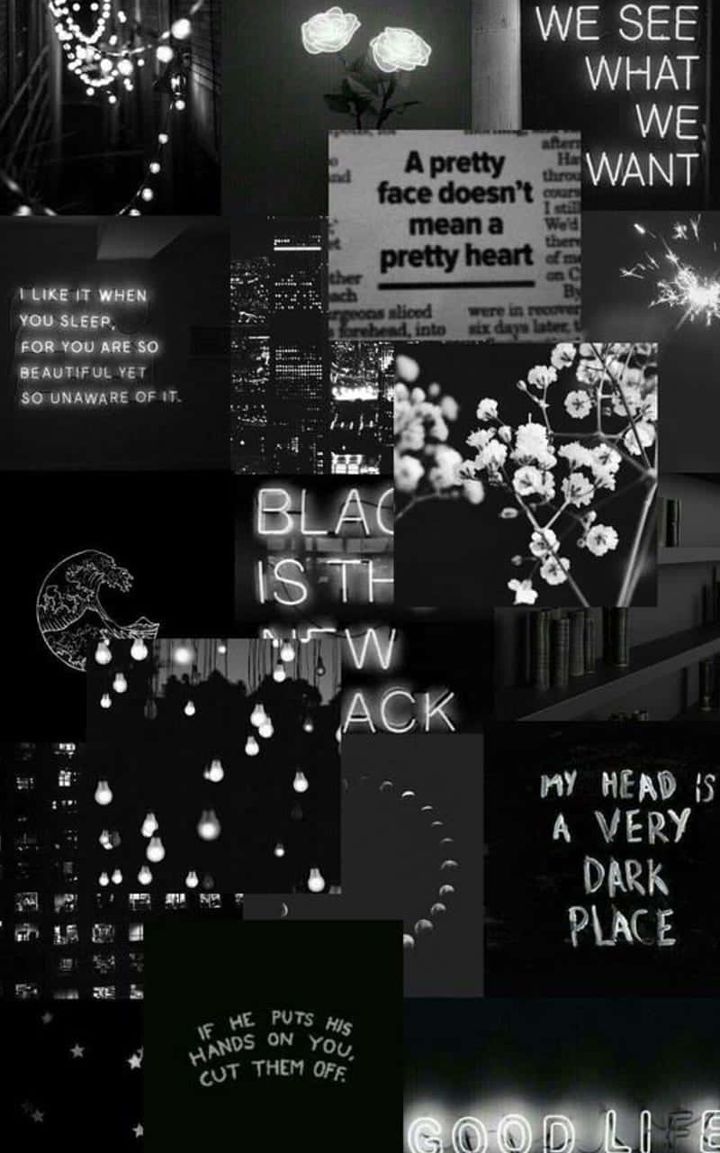 Mood Board Black Aesthetic Background