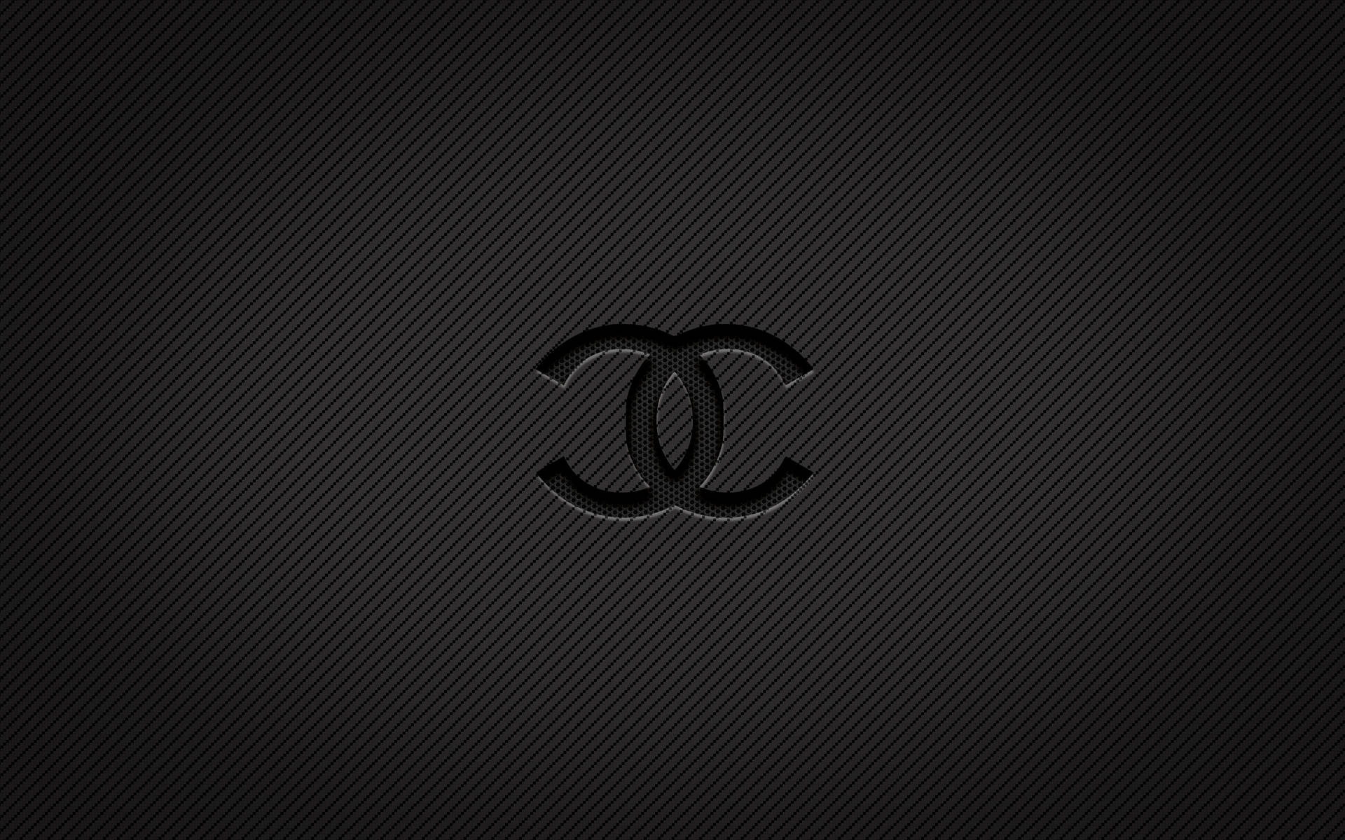 Black Aesthetic Chanel Logo Wallpaper