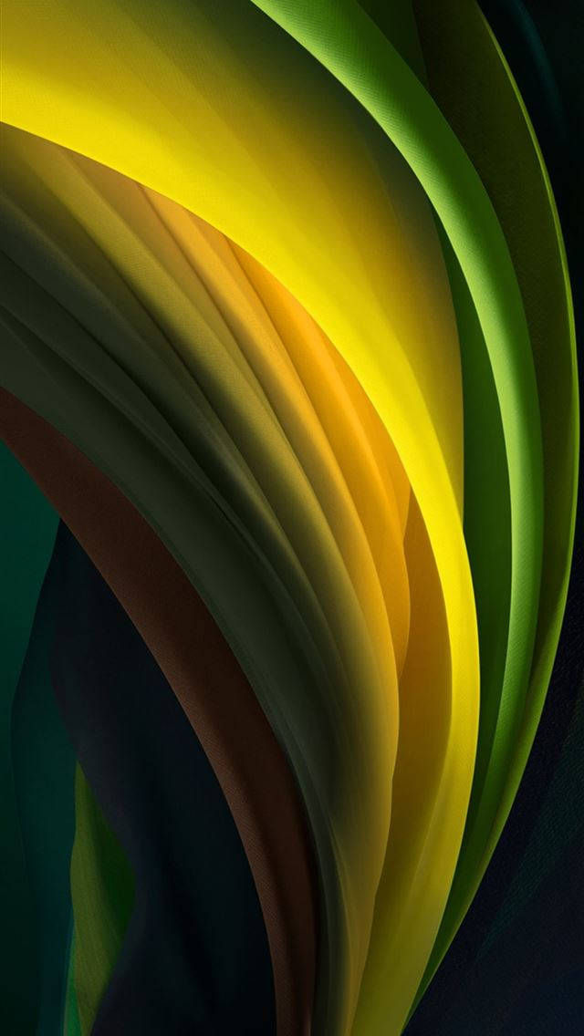 Caption: Black Aesthetic iPhone - Silk Green Light Background Wallpaper