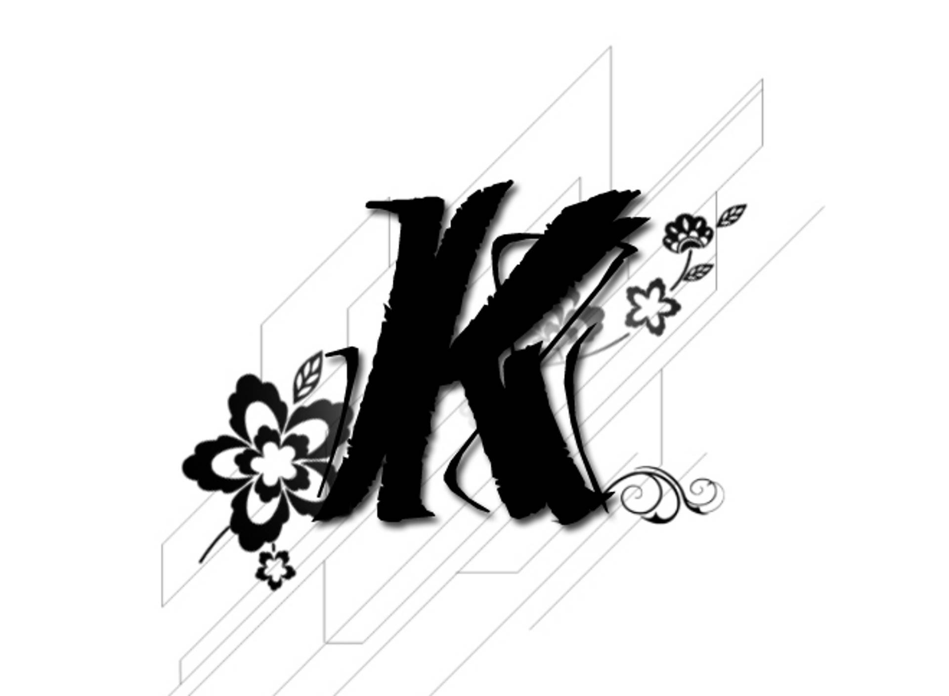 Black Aesthetic Letter K Wallpaper