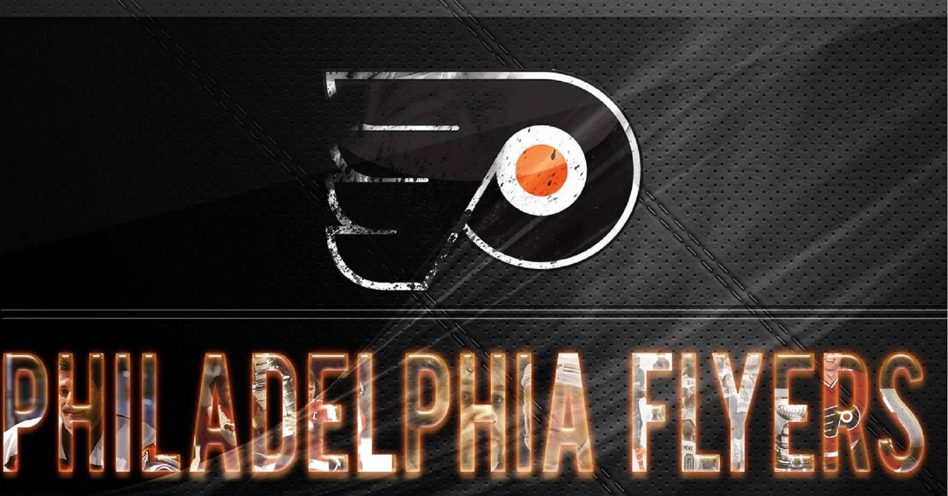 Black Aesthetic Philadelphia Flyers Logo Wallpaper