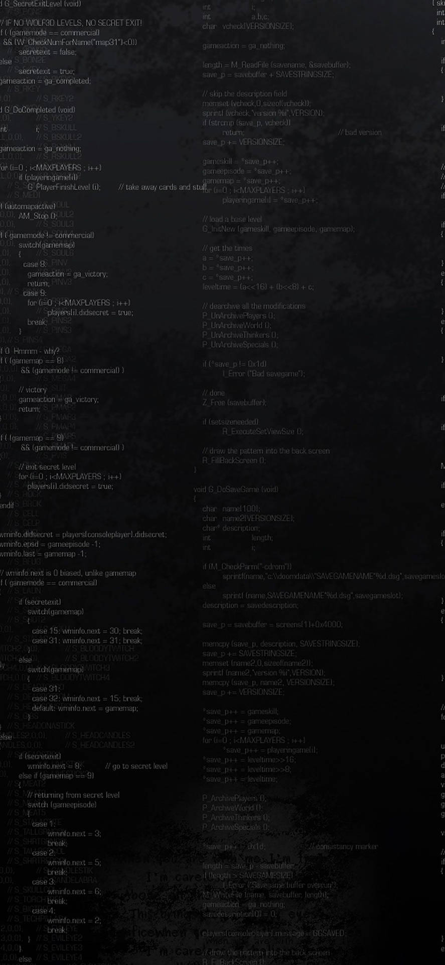 Black Aesthetic Phone Coding Wallpaper