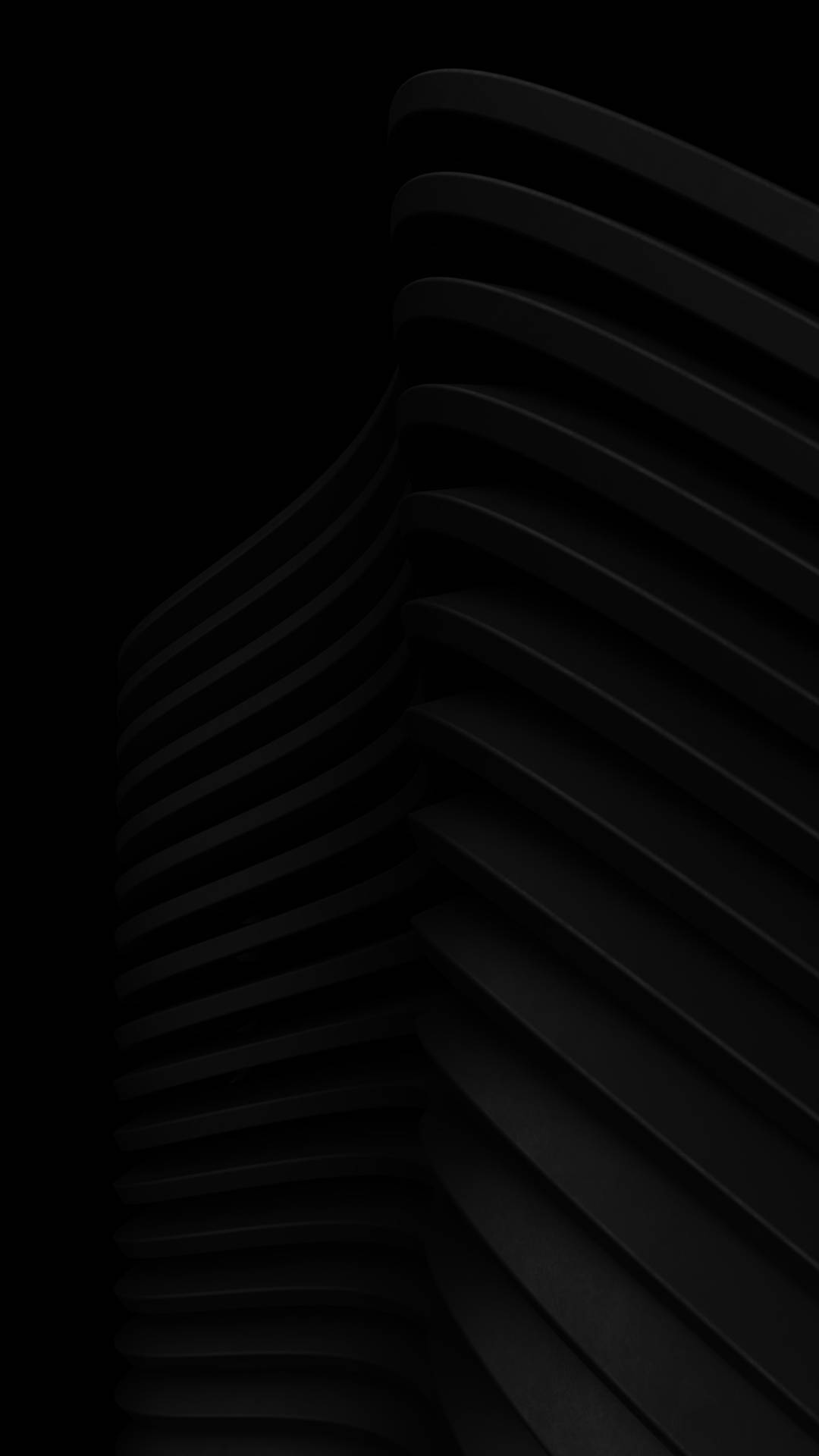 Black Aesthetic Tumblr Iphone Curved Abstract Wallpaper