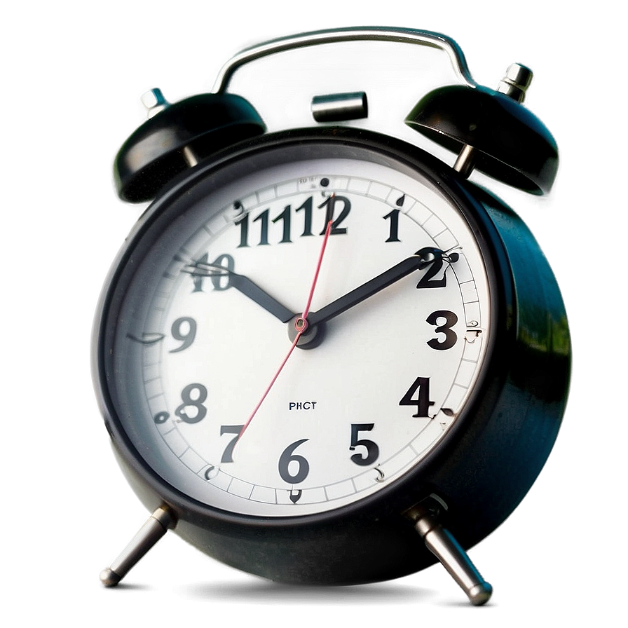 Black Alarm Clock Png 05252024 PNG
