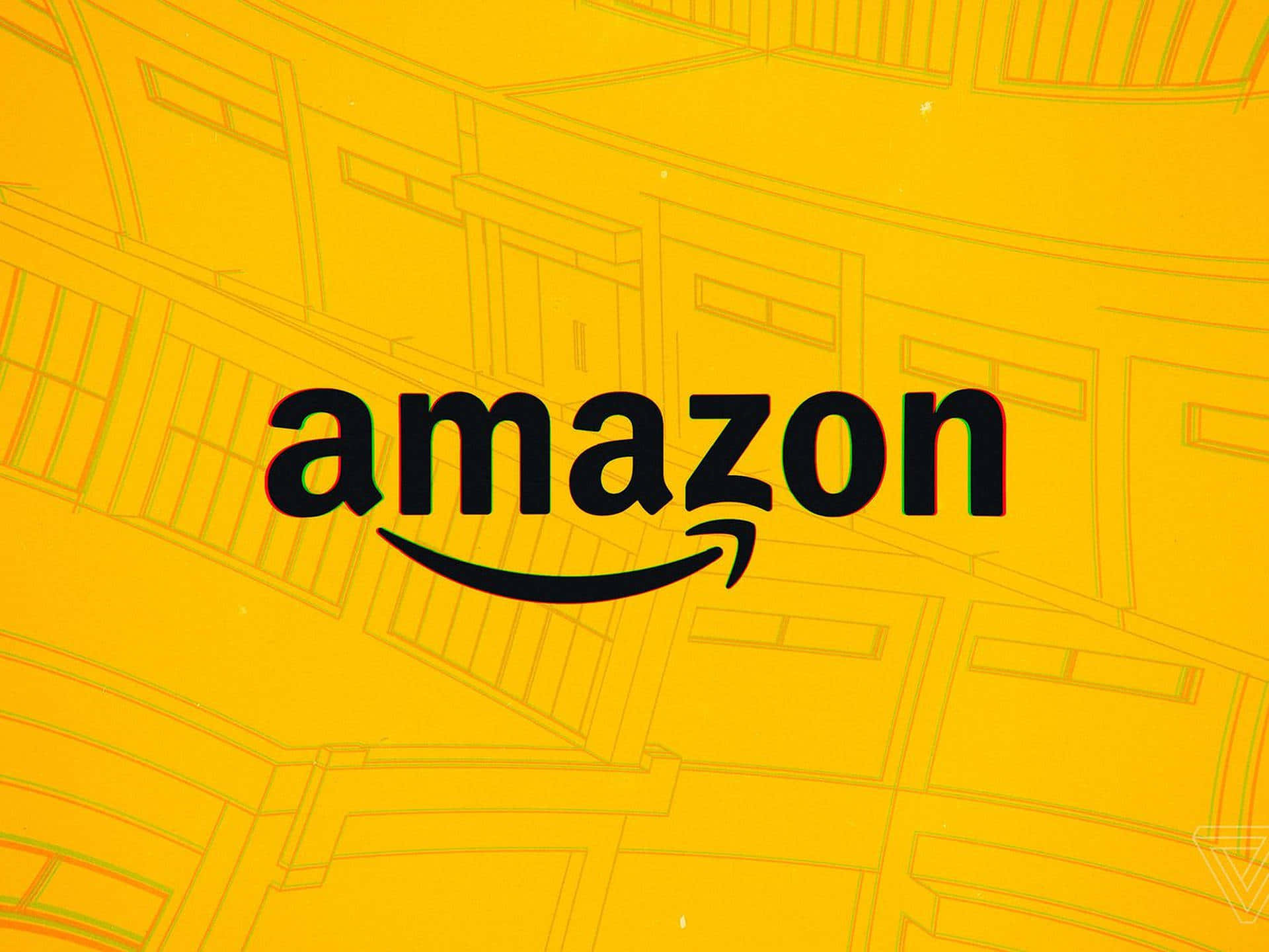 Logode Amazon Uk En Negro Sobre Amarillo Fondo de pantalla