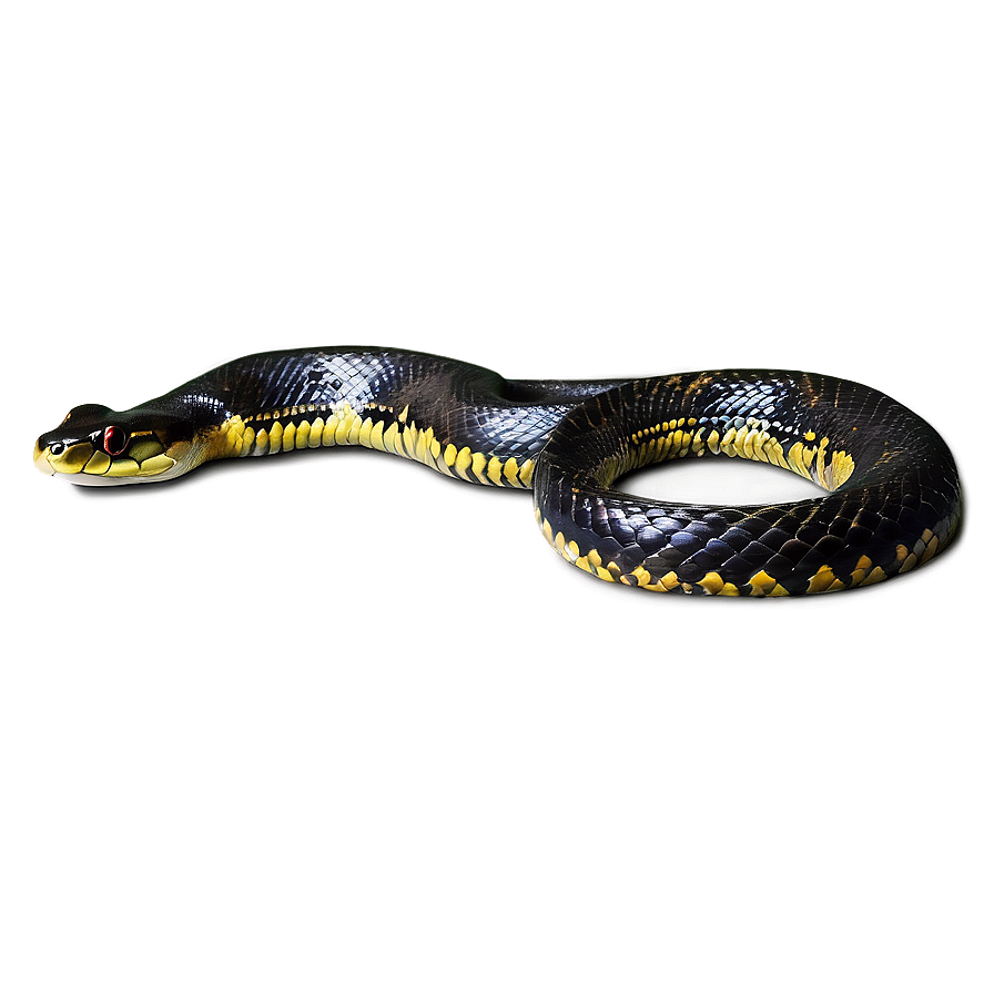 Black Anaconda Snake Png 06132024 PNG