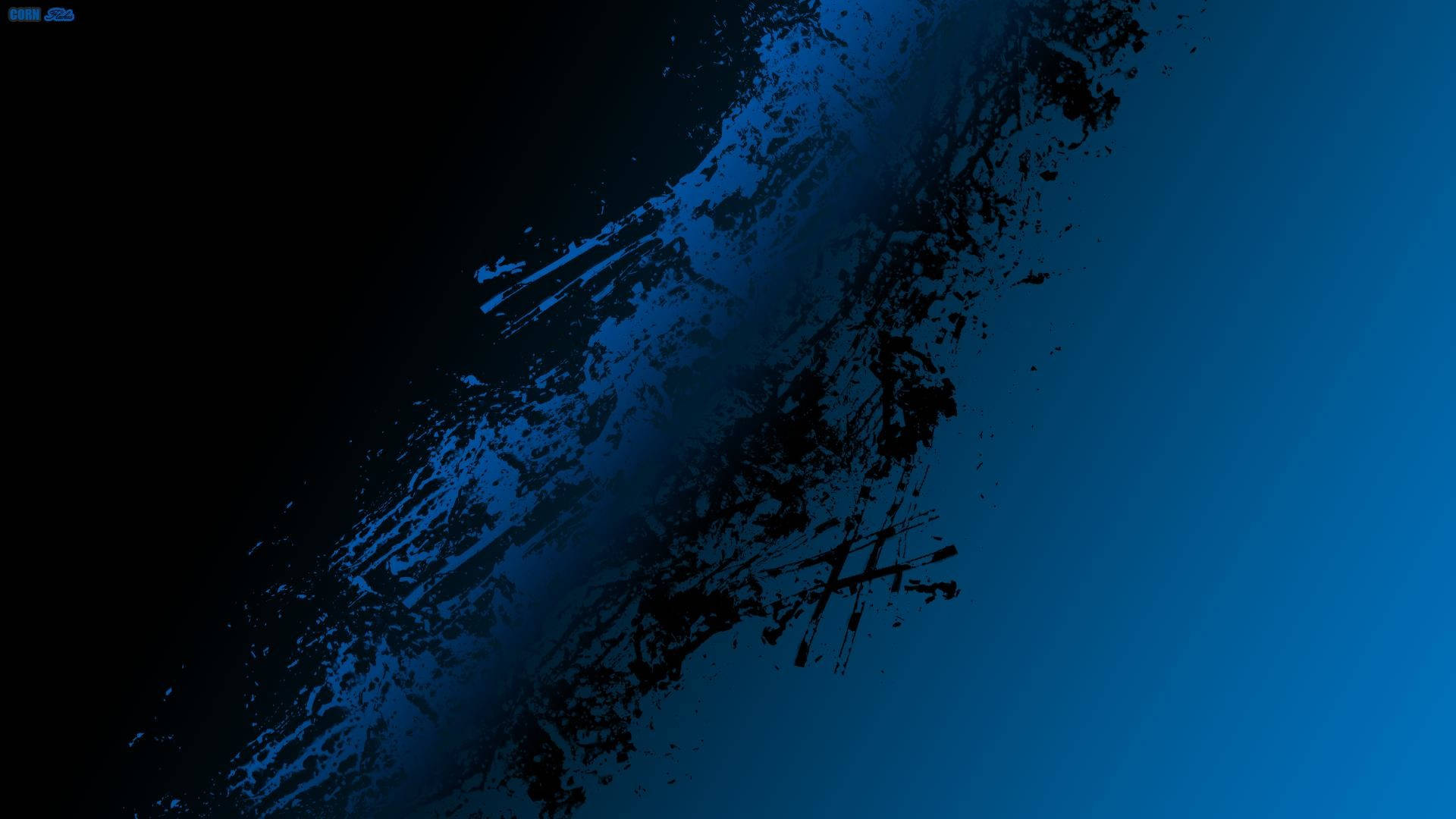 Schwarzund Blau Im Kontrast - 1080p Hd Desktop Wallpaper