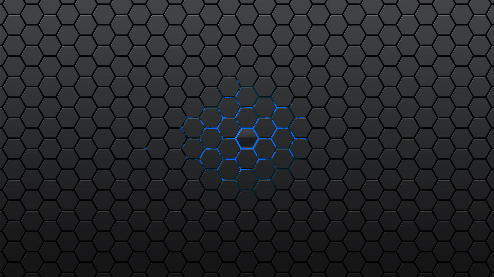 Black And Blue Hexagon Cubes