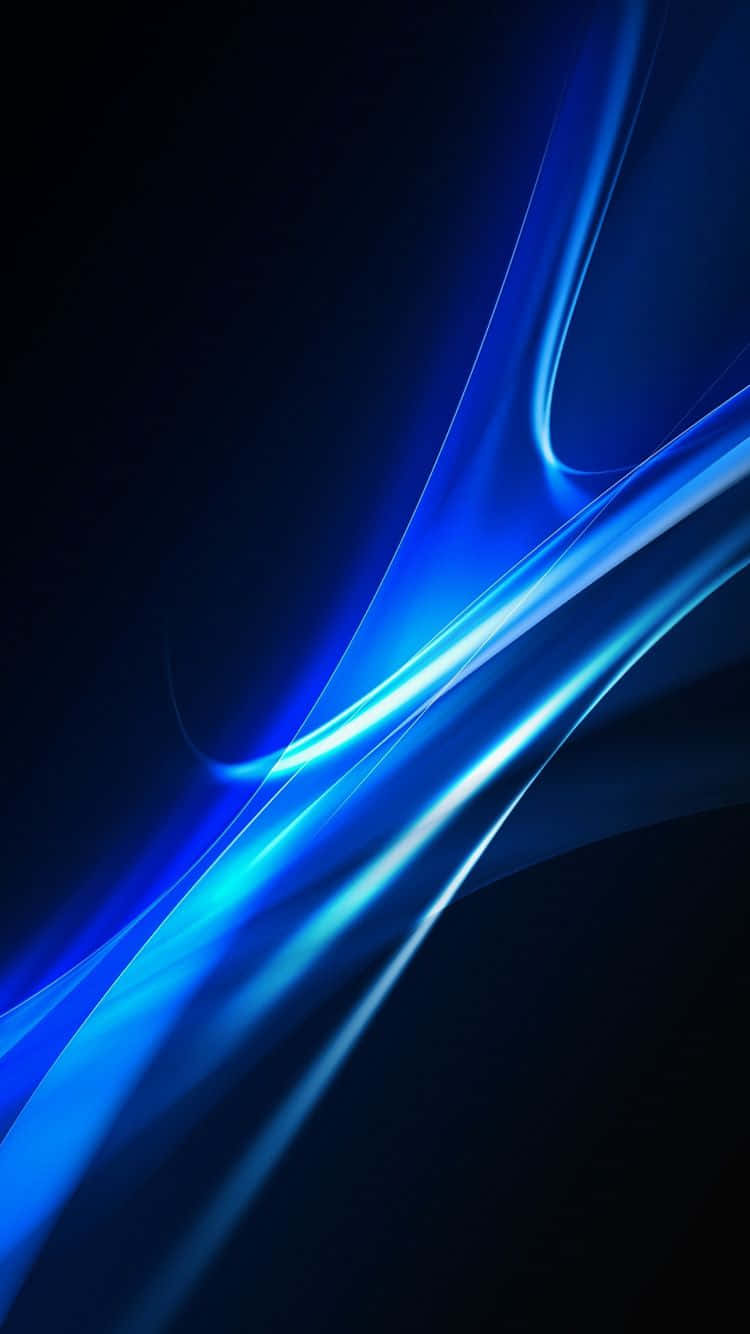 Nyd skønheden af ​​et sort og blå Iphone baggrund. Wallpaper