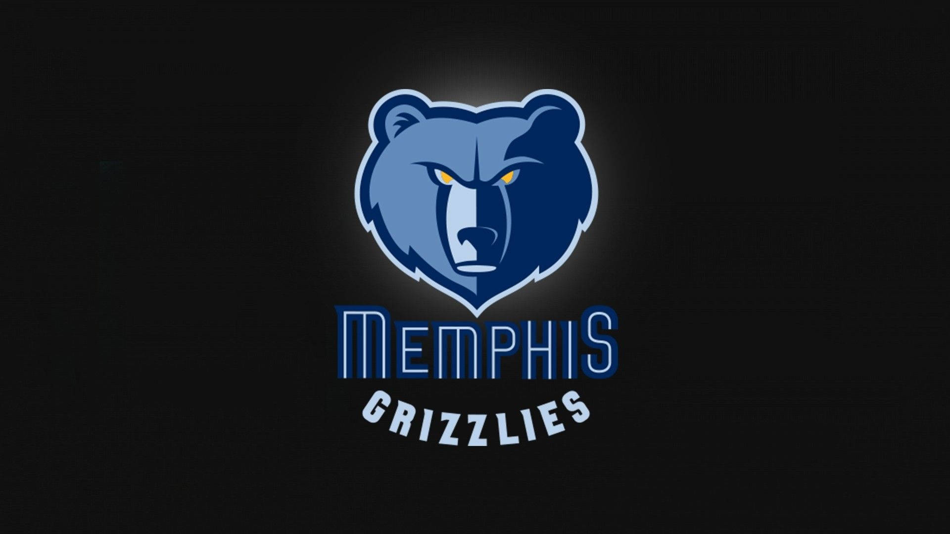 Pretoe Azul Logotipo Da Nba Memphis Grizzlies. Papel de Parede