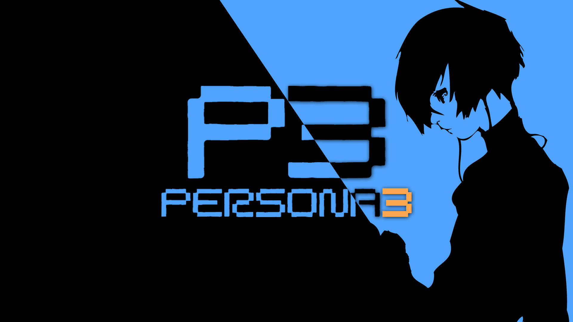Strike fear into your enemies with Black and Blue Persona 3 Wallpaper