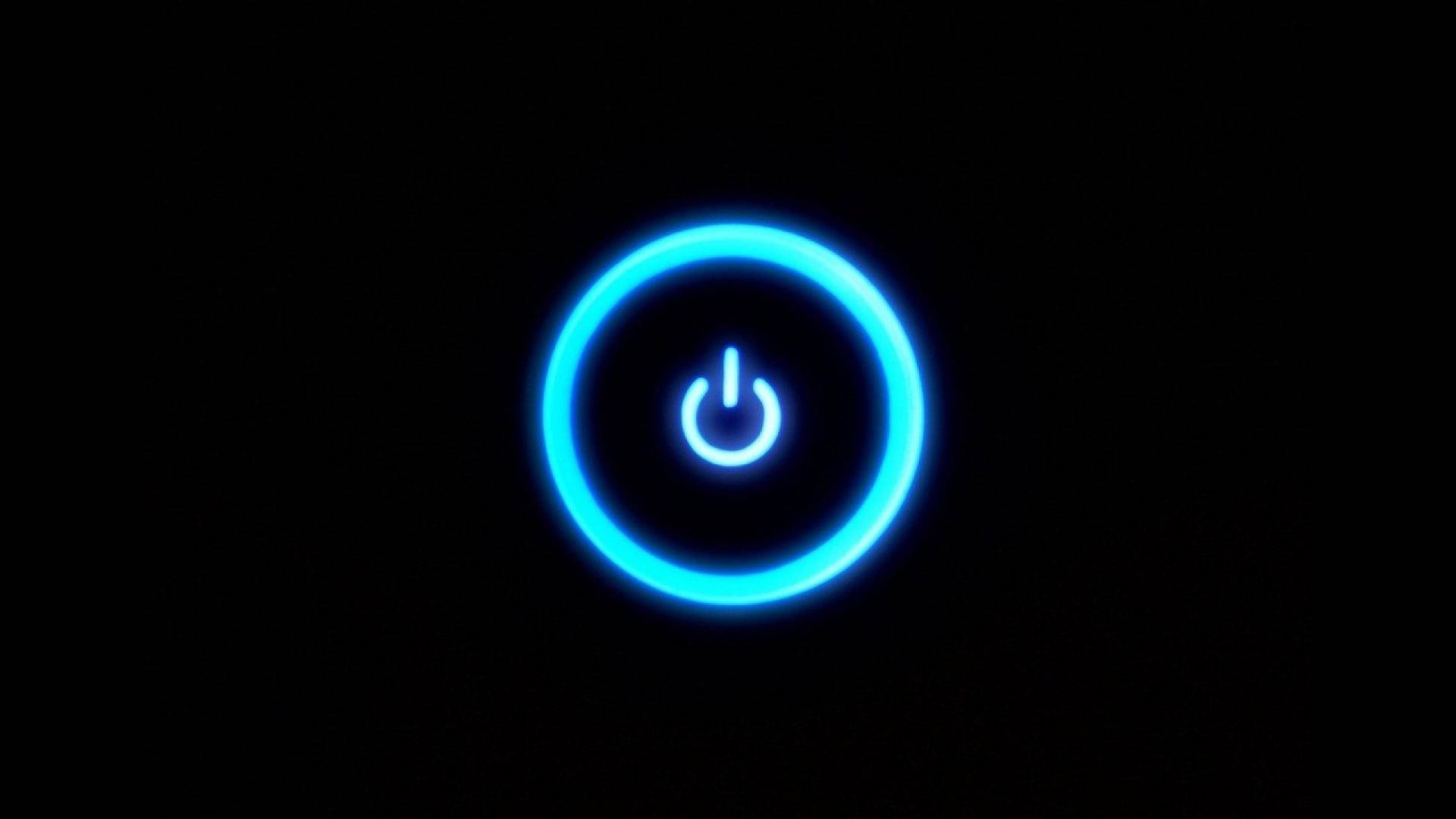 Black And Blue Power Button Picture