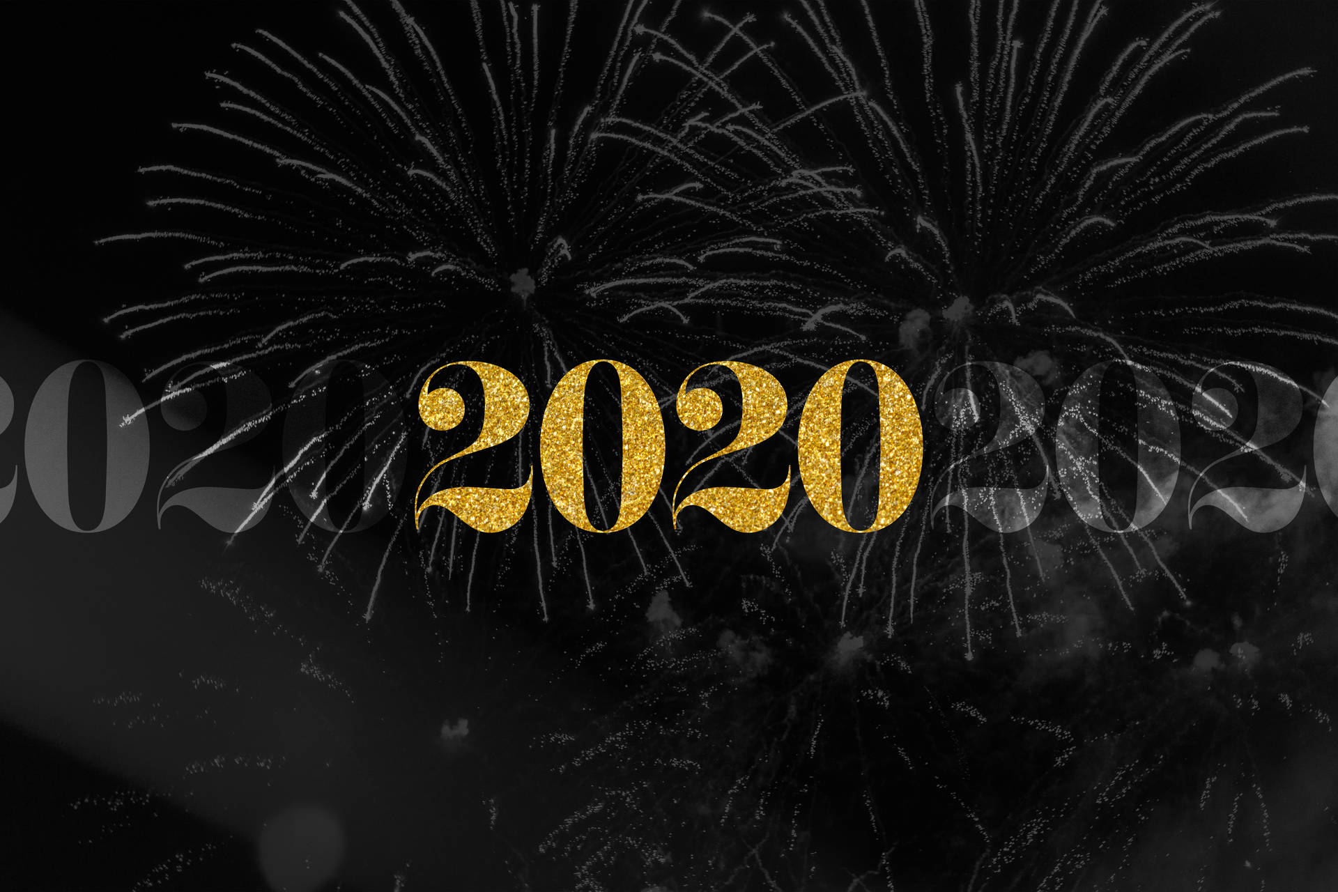 Black And Gold 2020 Phone Wallpaper