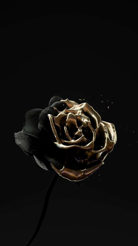 Stunning Black and Gold Aesthetic Wallpaper
