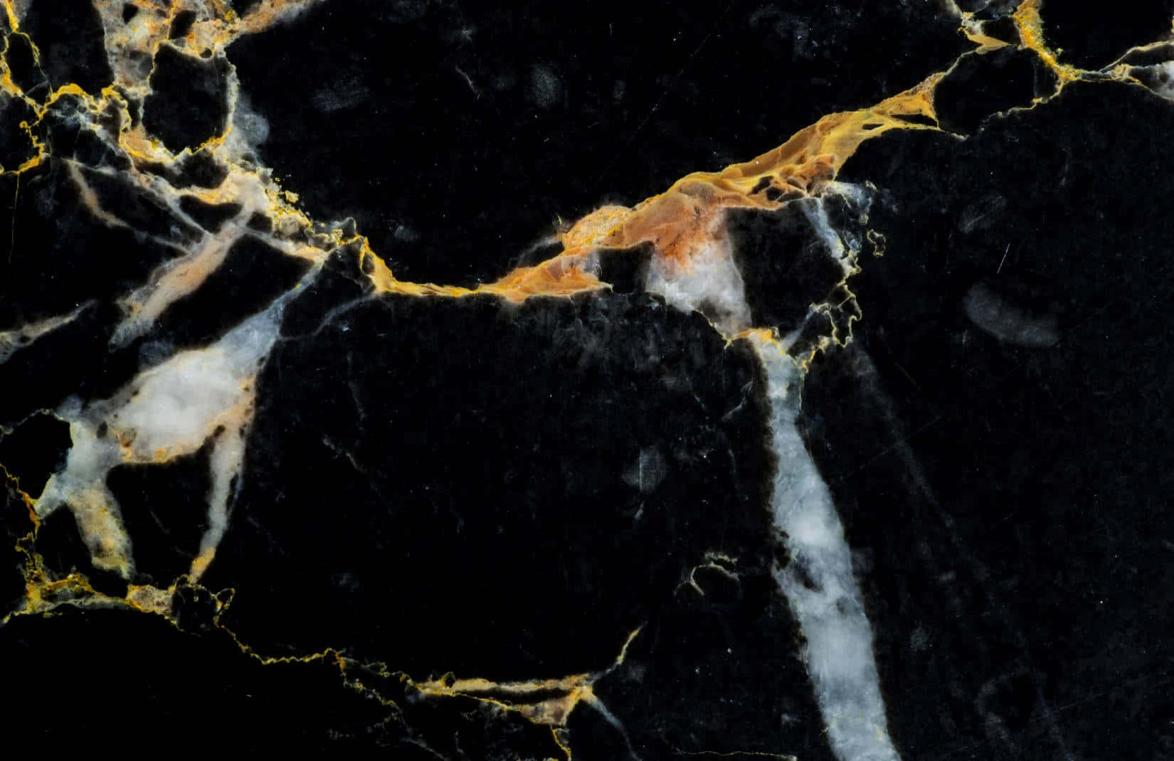 Black Marble With Gold Veins Wallpaper