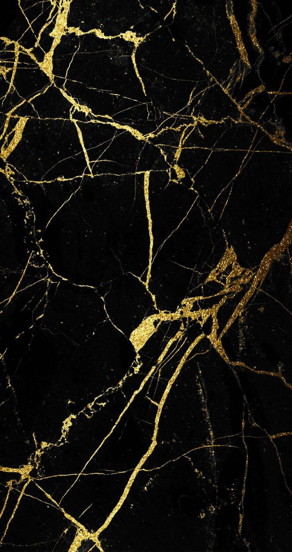 Striking Aesthetic of Black and Gold Wallpaper